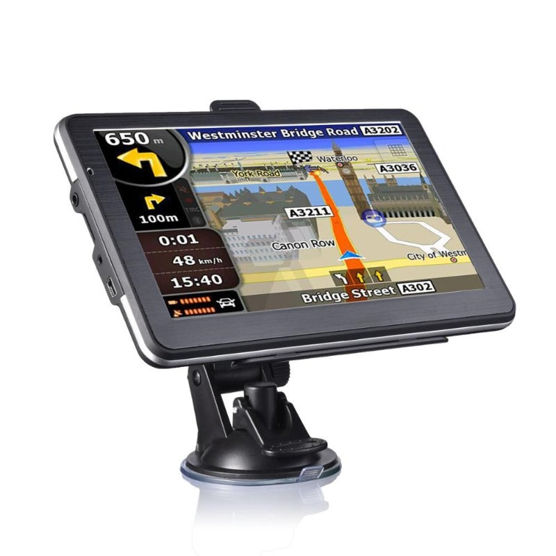 7 Inch Gps Navigator Portable Navigator 8GB-256MB+Sunshade Gps Navi Navigation Device Maps Truck Car Auto Touch Screen