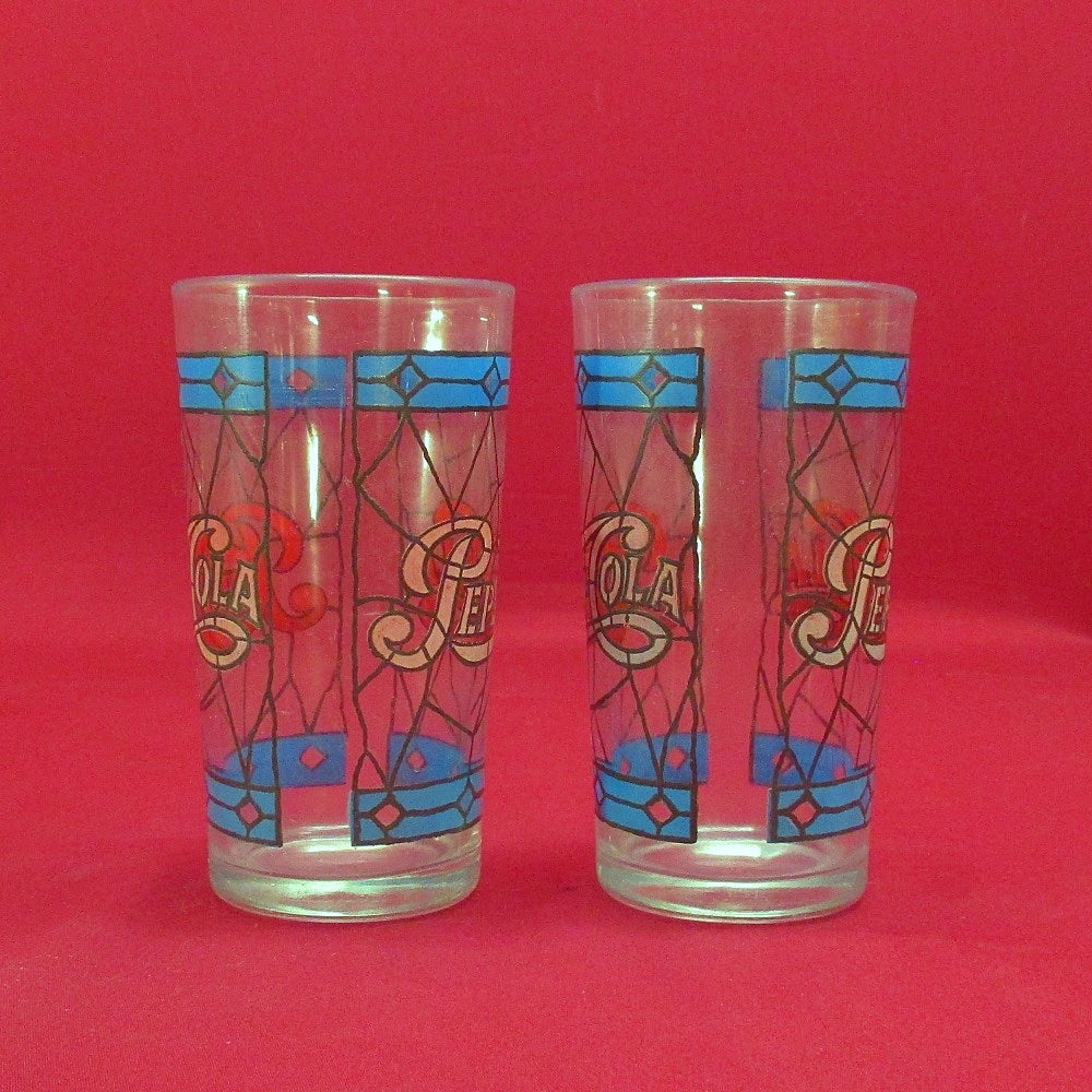 Pepsi-Cola Tiffany Style Stain Glass