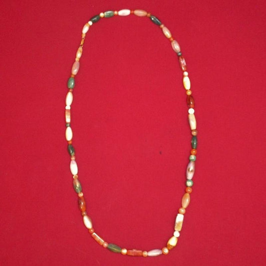 True Vintage Polish Agate Gemstone 20” Necklace