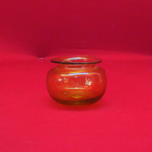 Free-Blown Amber Glass Container - Great Deals Webstore