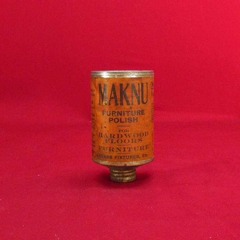 Vintage antique Maknu Furniture Polish Pint Can