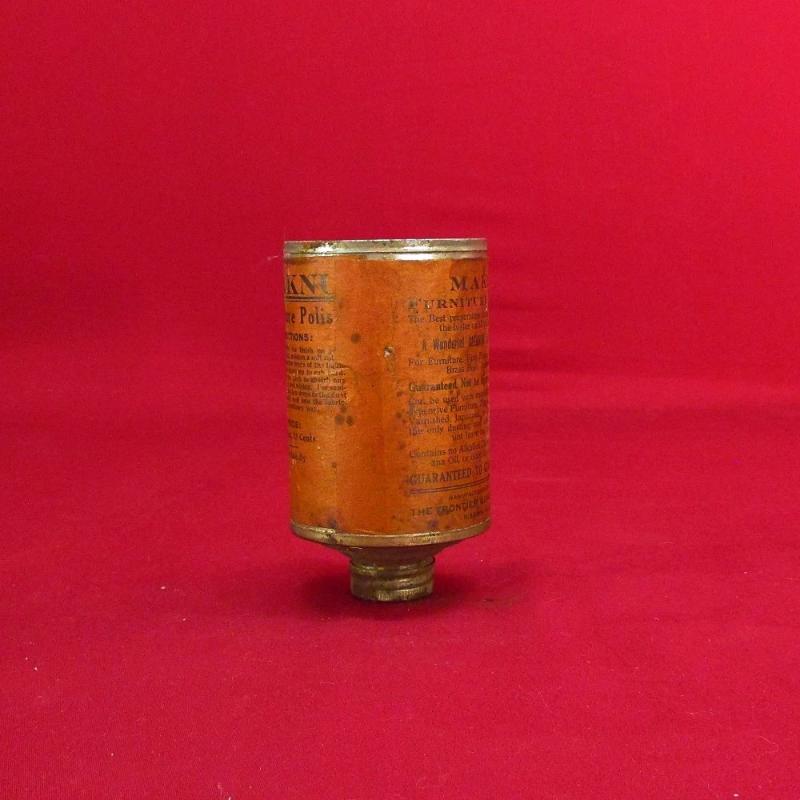 Vintage antique Maknu Furniture Polish Pint Can