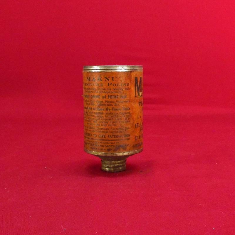 Vintage antique Maknu Furniture Polish Pint Can