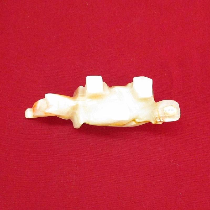 Mexico Hand Carved Alabaster Caved Elephant Rock