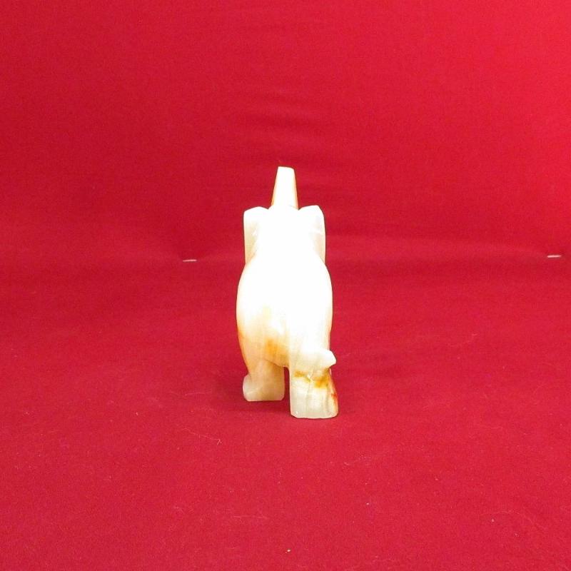 Mexico Hand Carved Alabaster Caved Elephant Rock