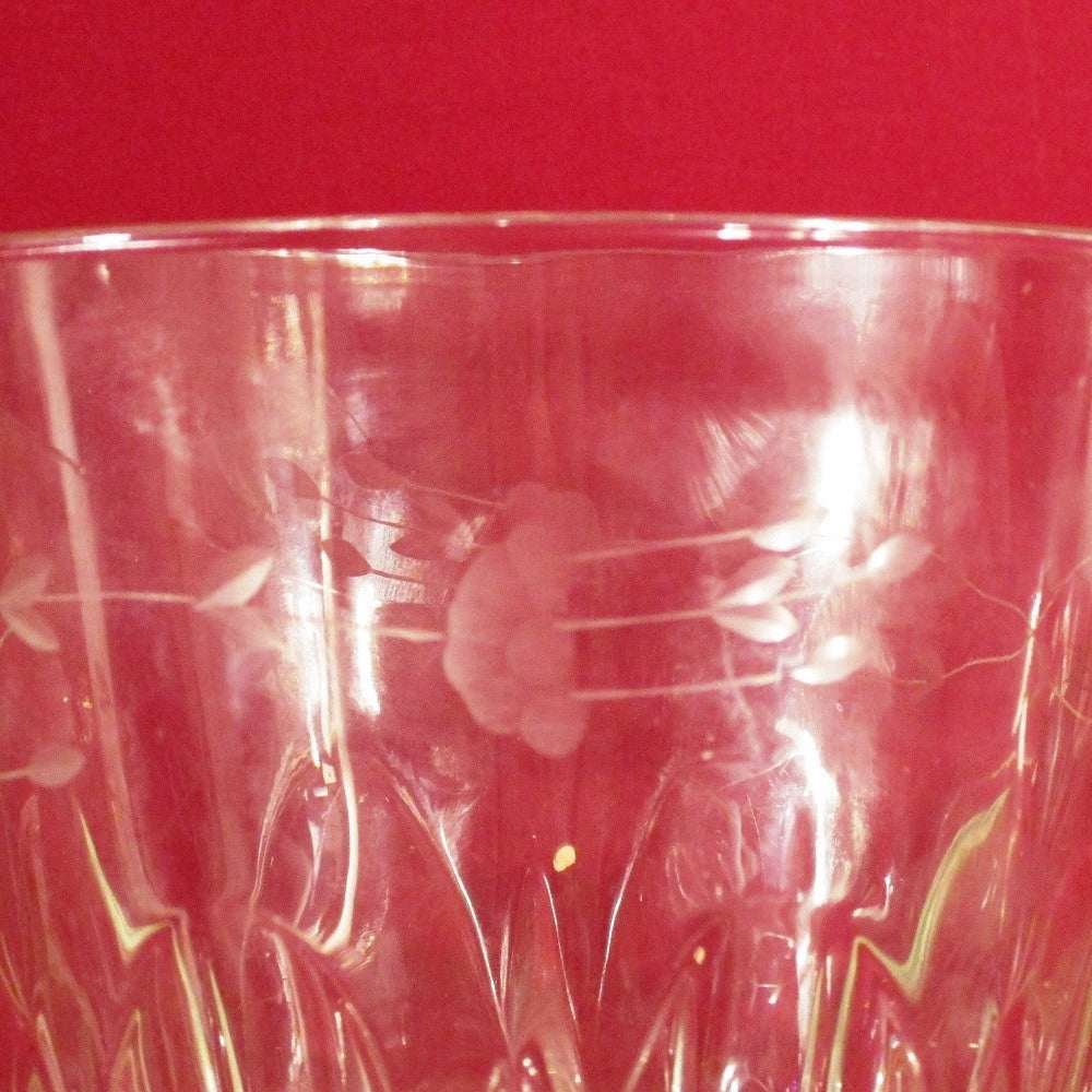 Cut Crystal Glass Ice Bucket W/Design - Great Deals Webstore