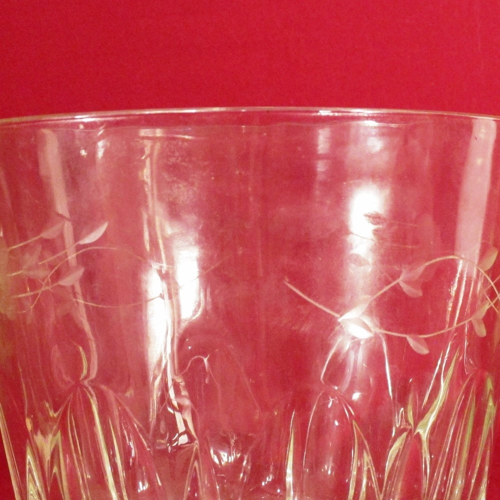 Cut Crystal Glass Ice Bucket W/Design - Great Deals Webstore