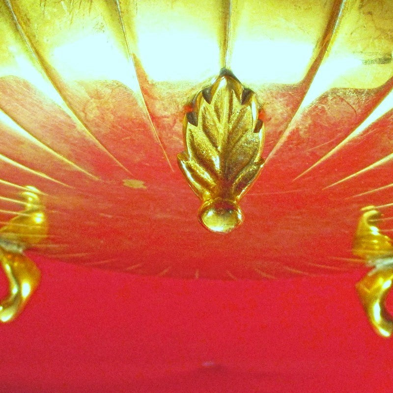 Antique Vintage Rare Dirilyte 3 footed Serving Dish