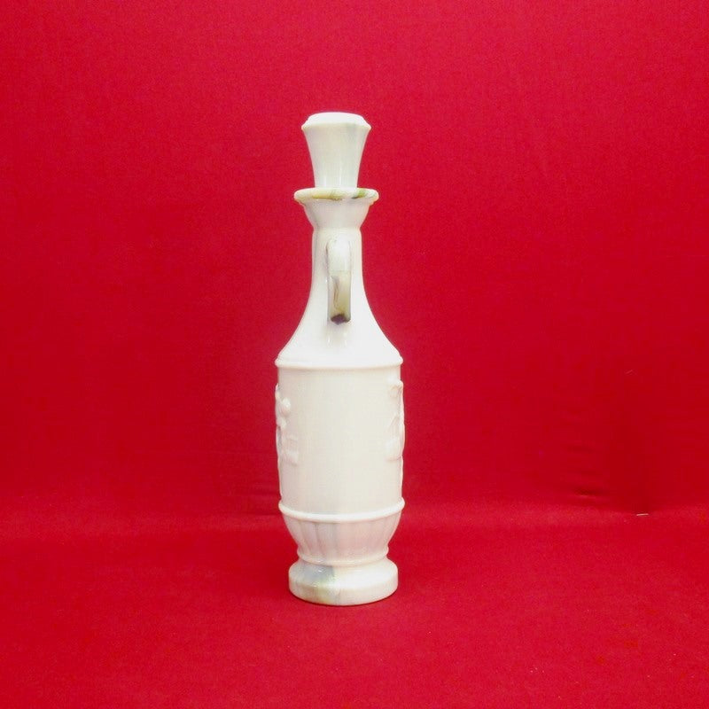 Vintage Antique Jim Beam White Marble Decanter