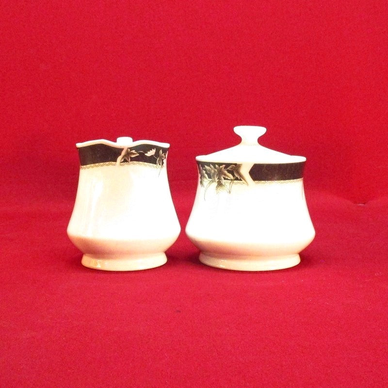 Collectible Fine China Sugar Bowl and Creamer Set