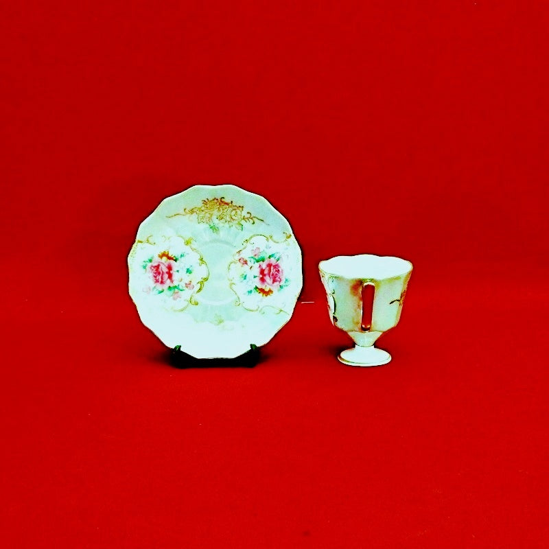 Antique Vintage Egg Shell Cup and Saucer Set