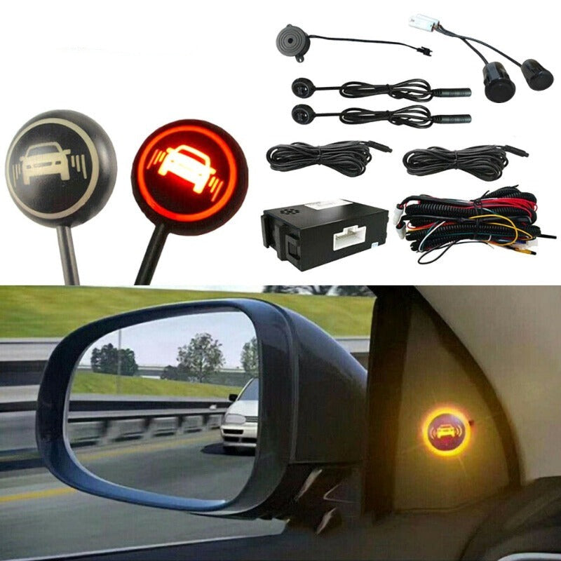 Car Blind Spot Detection BSD Warning Light Blind Spot Monitoringsystem Parking Sensor Kit Radar Distance Assist Lane Changing