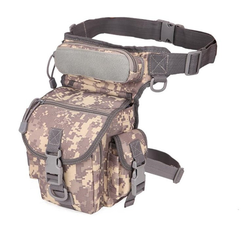 Men Leg Bag Hip Motorcycle Bags Military Waist Bag Utility Belt Pack Pouch Adjustable Hiking Male Tactical Waist Bag