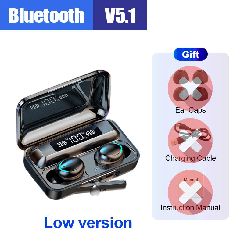 Bluetooth Wireless Headphones IPX7 Waterproof Ear Hooks Bluetooth Earphones Noise Reduction Earbuds HiFi Stereo headsets New