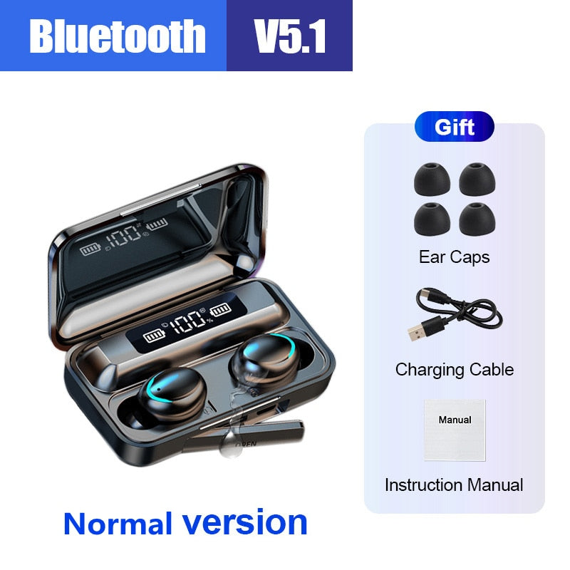 Bluetooth Wireless Headphones IPX7 Waterproof Ear Hooks Bluetooth Earphones Noise Reduction Earbuds HiFi Stereo headsets New