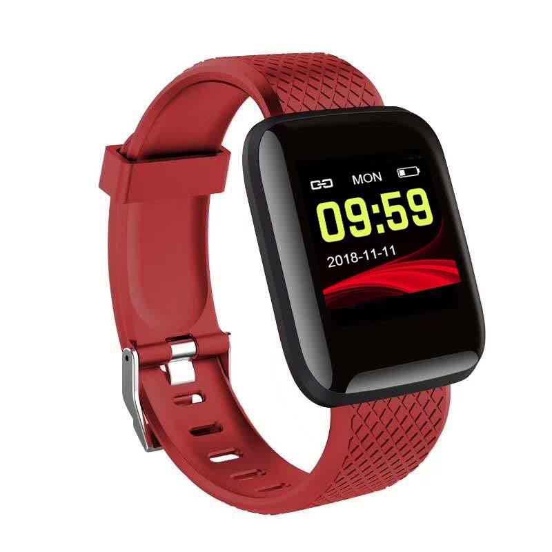Smartwatch 116 Plus Smart Bracelet IOS Android Electronics Smart Fitness Wristwatch Tracker With Silicone Strap Watche