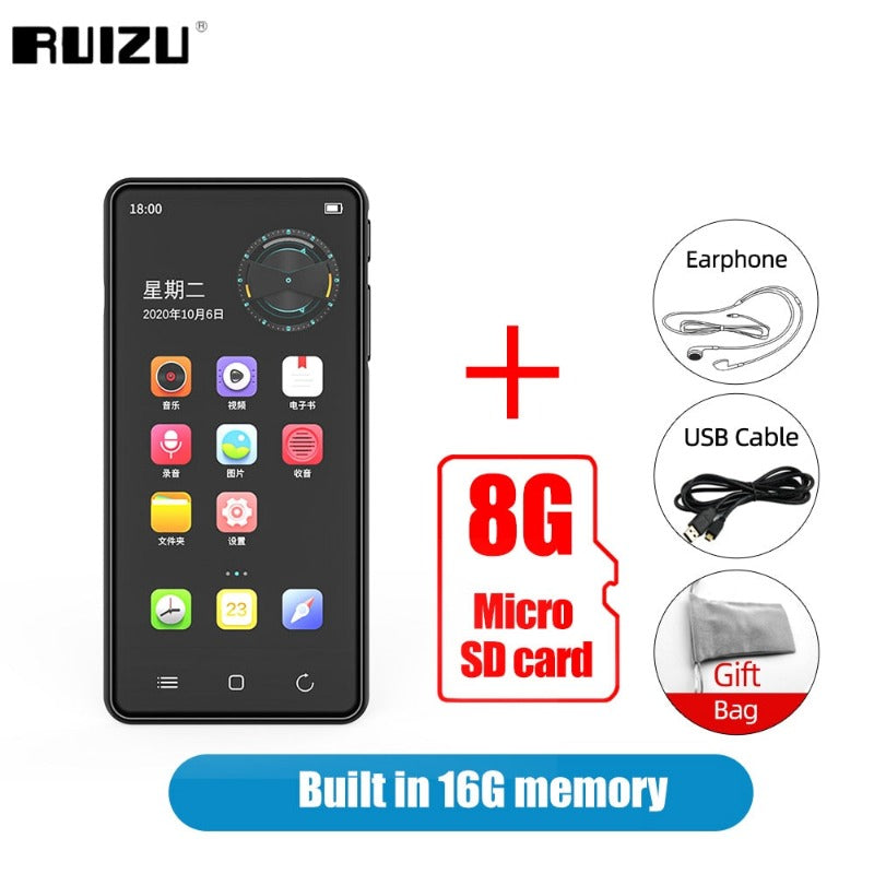 Bluetooth Music Video Player With Android System 5.1 Connect WIFI 16GB Walkman Support App Study MP3 For Student