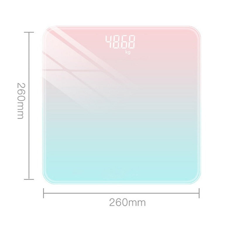 USB rechargeable weight scale bathroom scale floor scale household electronic scale tempered glass smart digital scale