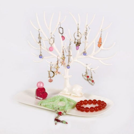 Jewelry Display Stand Deer Antler Shelves Tree Design Bracelet Necklace Earrings Holder