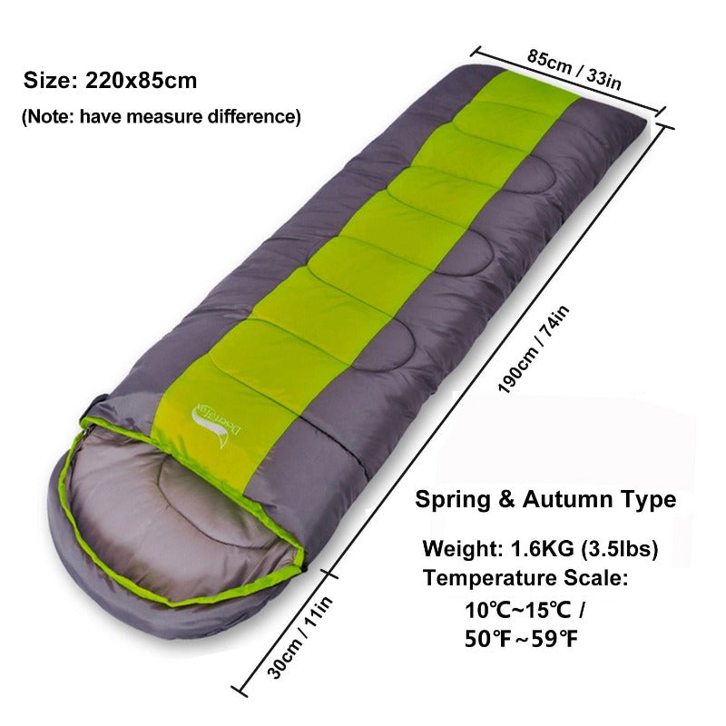 Desert&Fox Warm Sleeping Bags for Camping 4 Seasons Adult Kids Sleeping Bag Hiking Backpacking Travel with Compression Sack
