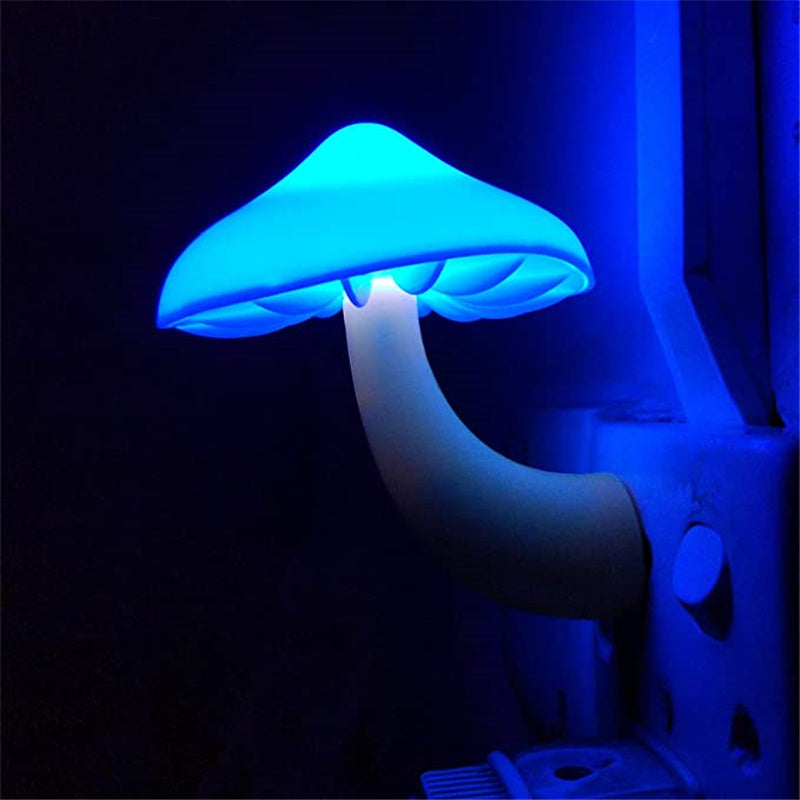 NightLight,  WallSocketLamp,  NighttimeIllumination, LowEnergy, Light-controlSensor, Mushroom, WallSocket,  BedroomLight, Lamp,