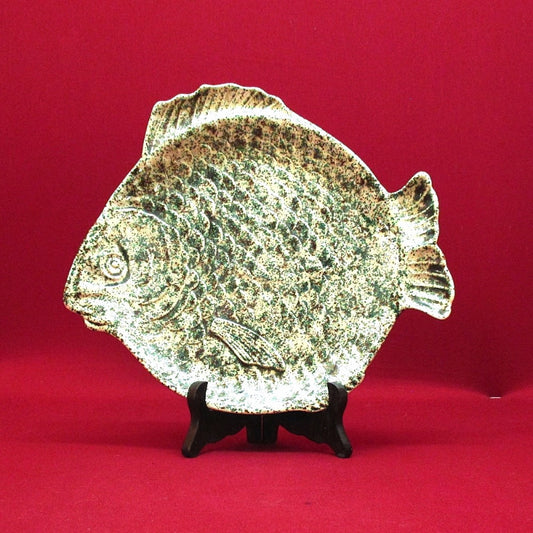 Vintage Antique Fishplate with Ruff Textured Finish