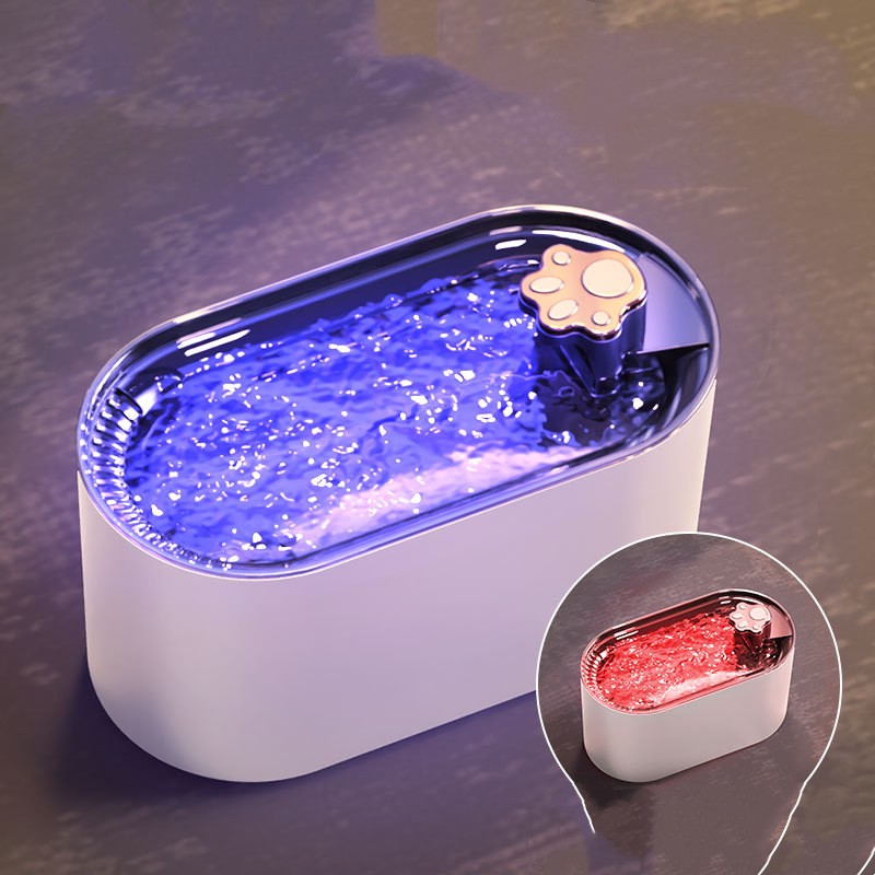 Cat Water Fountain Filter Automatic Drinker For Dogs Cats Pet Water Dispenser Ultra-Quiet Water Dispenser With LED Light Pet Products