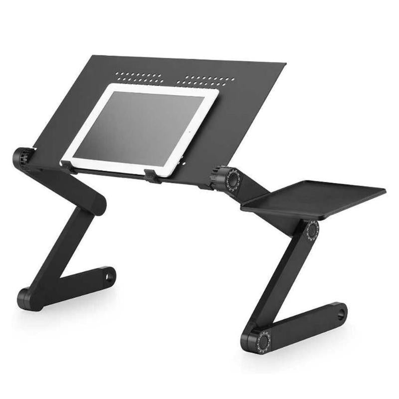 Cooling Fan Laptop desk Portable Adjustable Foldable Computer Desks Notebook Holder tv bed PC Lapdesk Table Stand With Mouse Pad