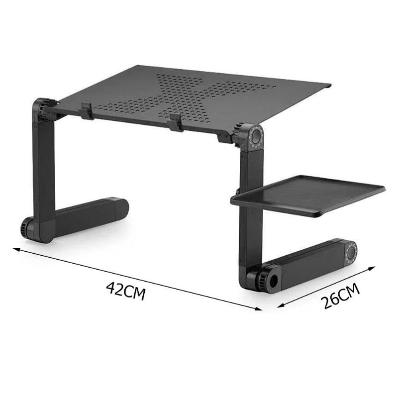 Cooling Fan Laptop desk Portable Adjustable Foldable Computer Desks Notebook Holder tv bed PC Lapdesk Table Stand With Mouse Pad