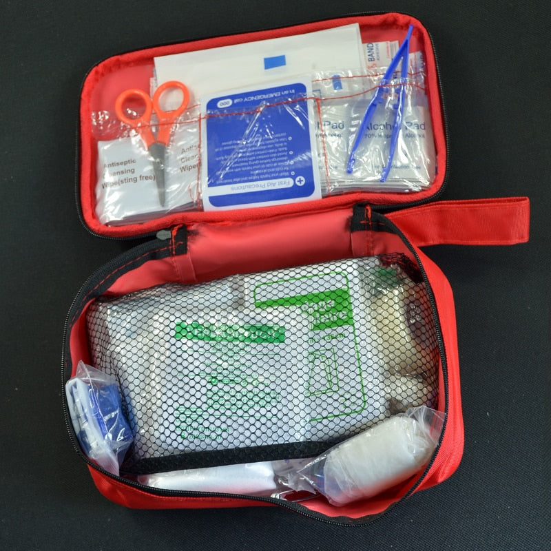 Portable First Aid Kit For Medicines Outdoor Camping Driving Medical Bag Survival Handbag Emergency Kits Travel Set Drug Pack