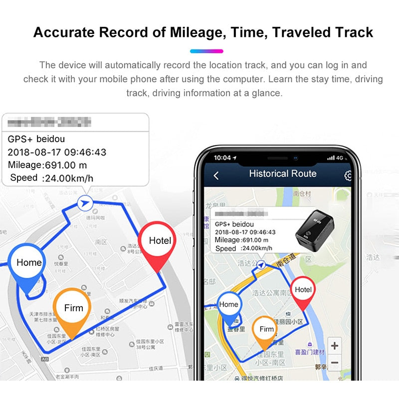 GF09 Mini GPS Locator App control Anti-lost Device Car Tracker Magnetic Recorder For Vehicle/Car/Person Location car tracker