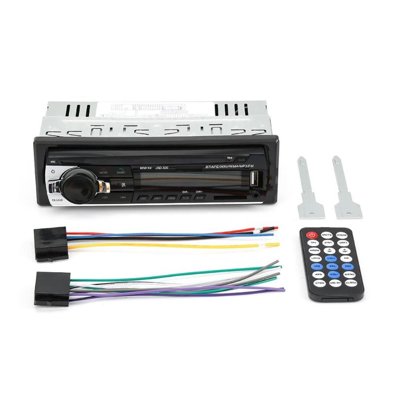 Car SD Card Player Convenient HiFi Sound 7 Color Lights Bluetooth-compatible MP3 Car Stereo Receiver for Car