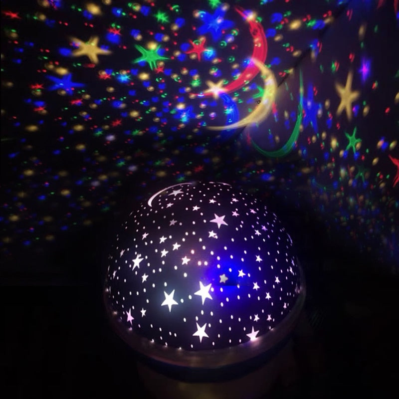 Novelty Luminous Toys Romantic Starry Sky LED Night Light Projector Battery USB Night Light Ball Creative Kids Birthday Gifts