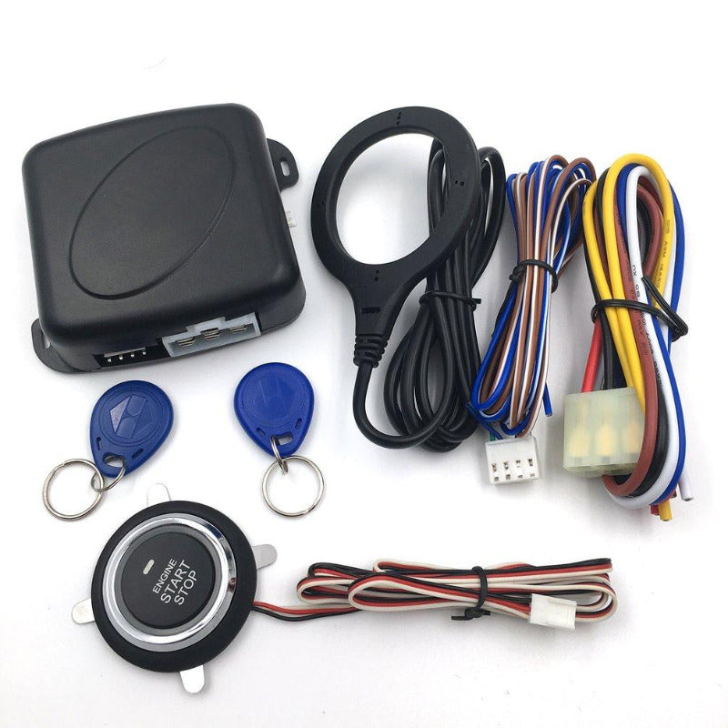 Smart Auto Car Alarm Engine Starline Push Button Start Stop RFID Lock Ignition Switch Keyless Entry Starter System Anti-theft