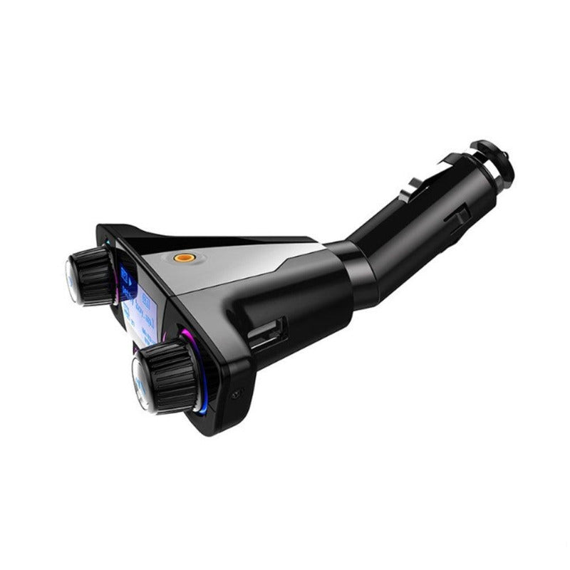 Bluetooth Audio MP3 Player FM Transmitter Dual USB Charger One Key Handsfree AUX TF Card U Disk 1.3'' LED Display