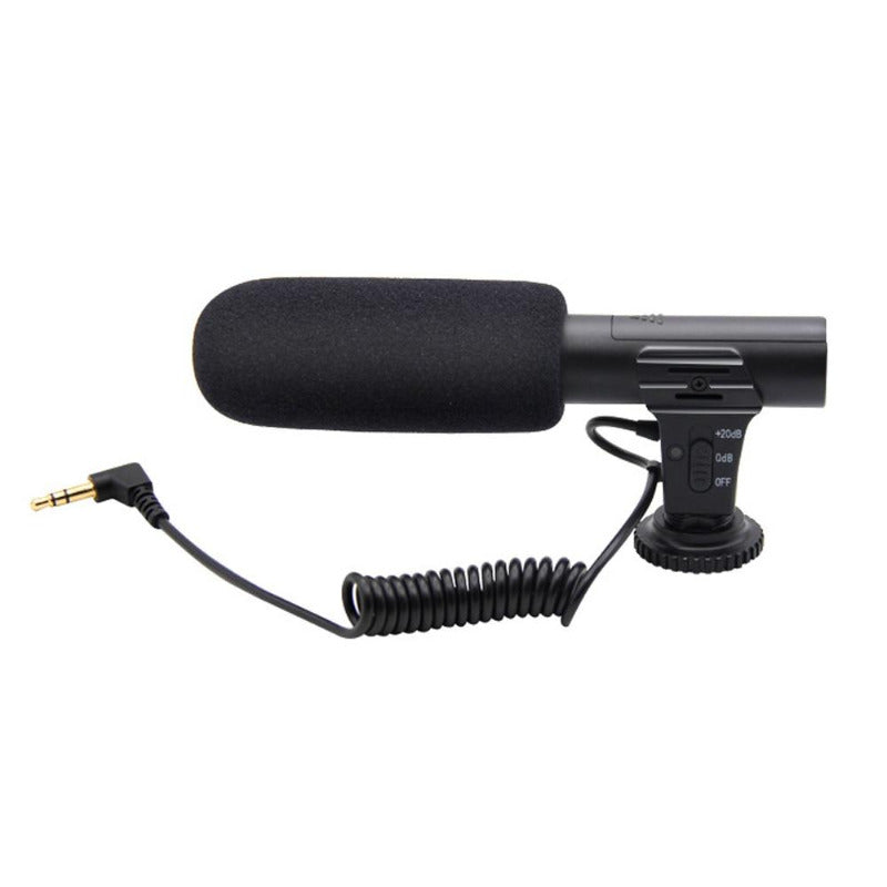 Camera Recording Microphone with 3.5mm Plug Professional Microfone for DSLR DV Camera Mobile Phone Vlog Video Mic