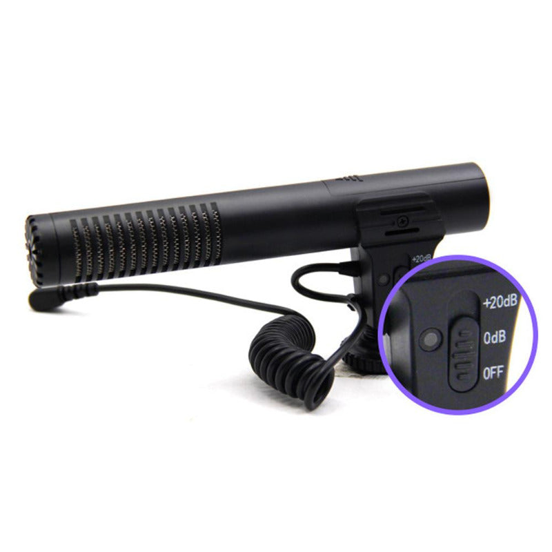 Camera Recording Microphone with 3.5mm Plug Professional Microfone for DSLR DV Camera Mobile Phone Vlog Video Mic