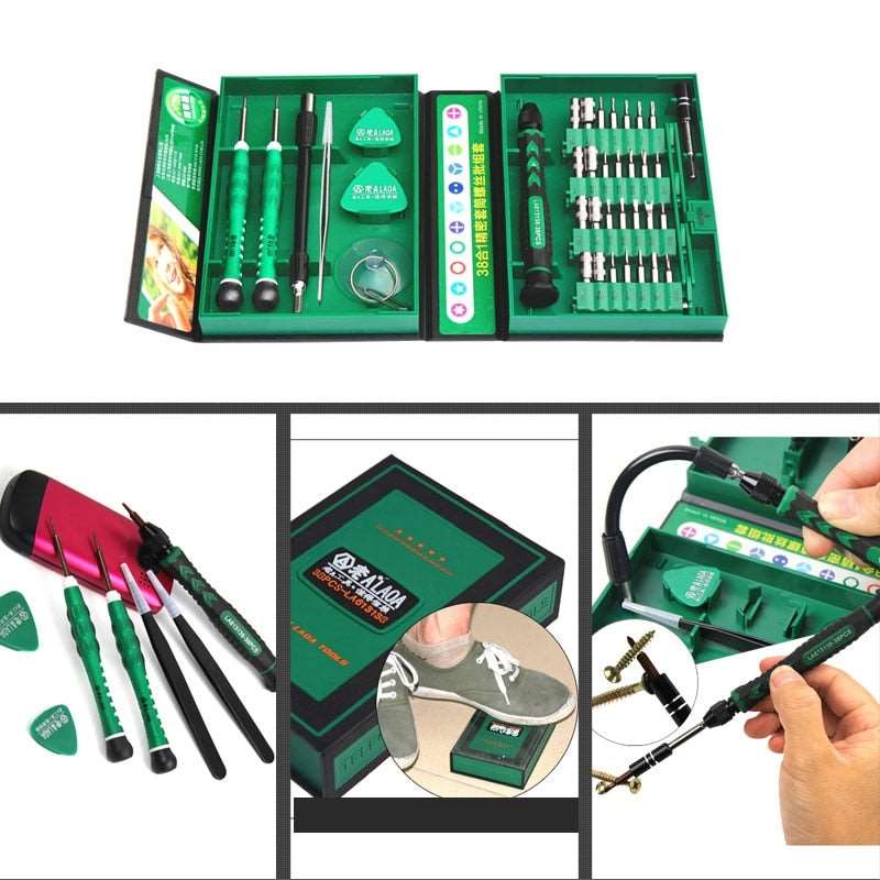 LAOA 38 in 1 Screwdrivers Set Precision Screwdriver bit set Laptop Mobile phone Repair Tools Kit Precise Screw Driver Hand tools