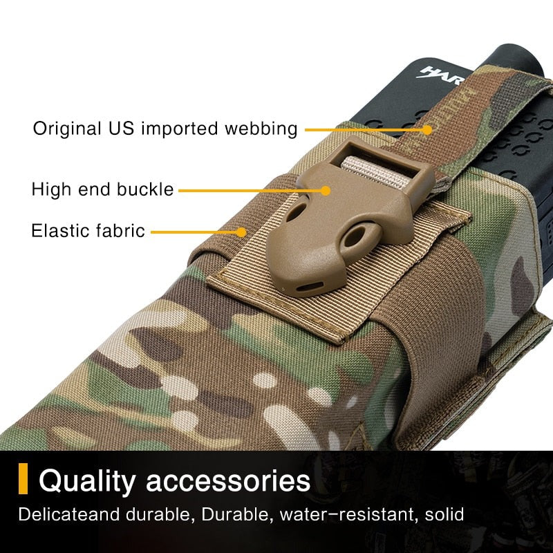 Radio Pouch FOR RRV Vest Molle Military Airsoft Combat Gear 