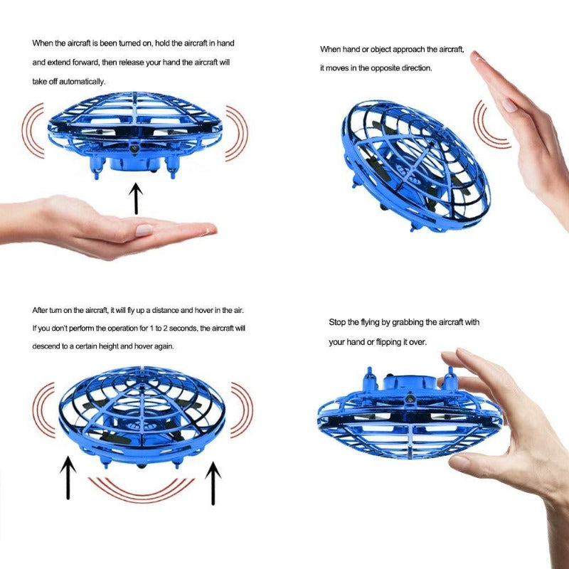 UFO RC Drone Mini Helicopter Infraed Hand Sensing Aircraft Electronic Model Quadcopter flayaball Small drohne Toys For Kid Boy
