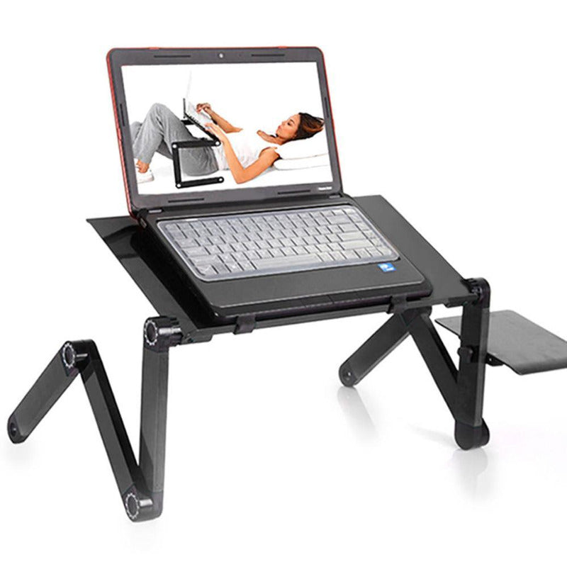 Cooling Fan Laptop desk Portable Adjustable Foldable Computer Desks Notebook Holder tv bed PC Lapdesk Table Stand With Mouse Pad