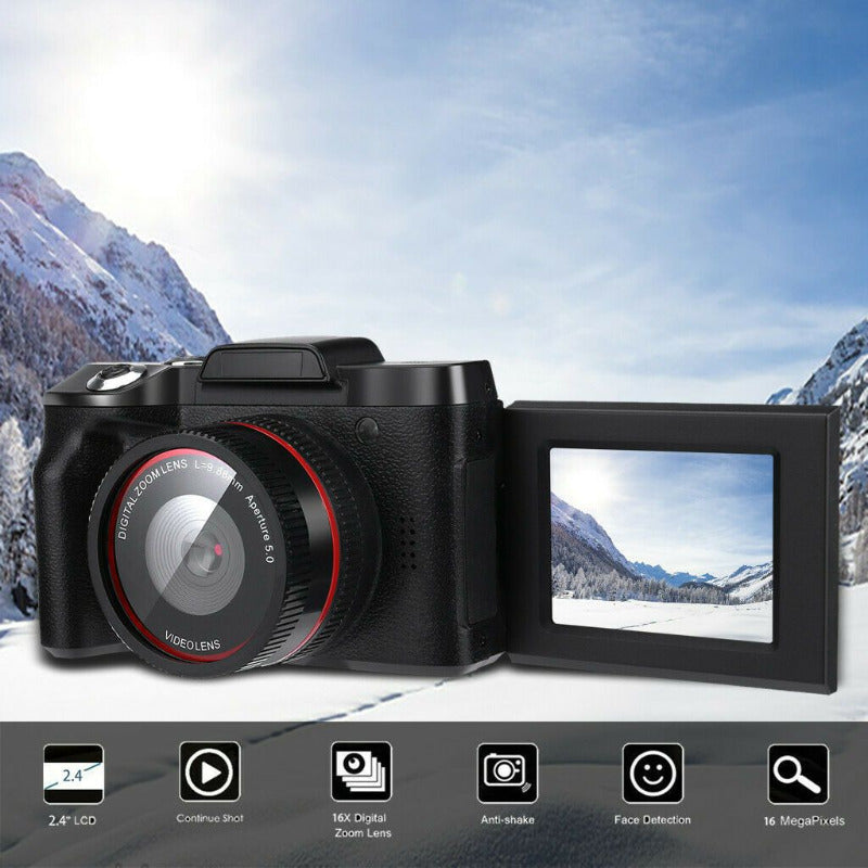  Max Megapixel 16X Zoom AV Interface USB 2.0 Wide Angle Memory Card HD SLR Portable Digital Camera FPV Output 3.0 Inch LCD