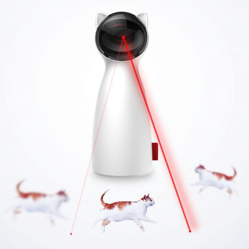 Cat Interactive Toy LED Laser Funny Toy Automatic laser cat Toy Auto Rotating Cat Exercise Training Entertaining Toy Multi-Angle