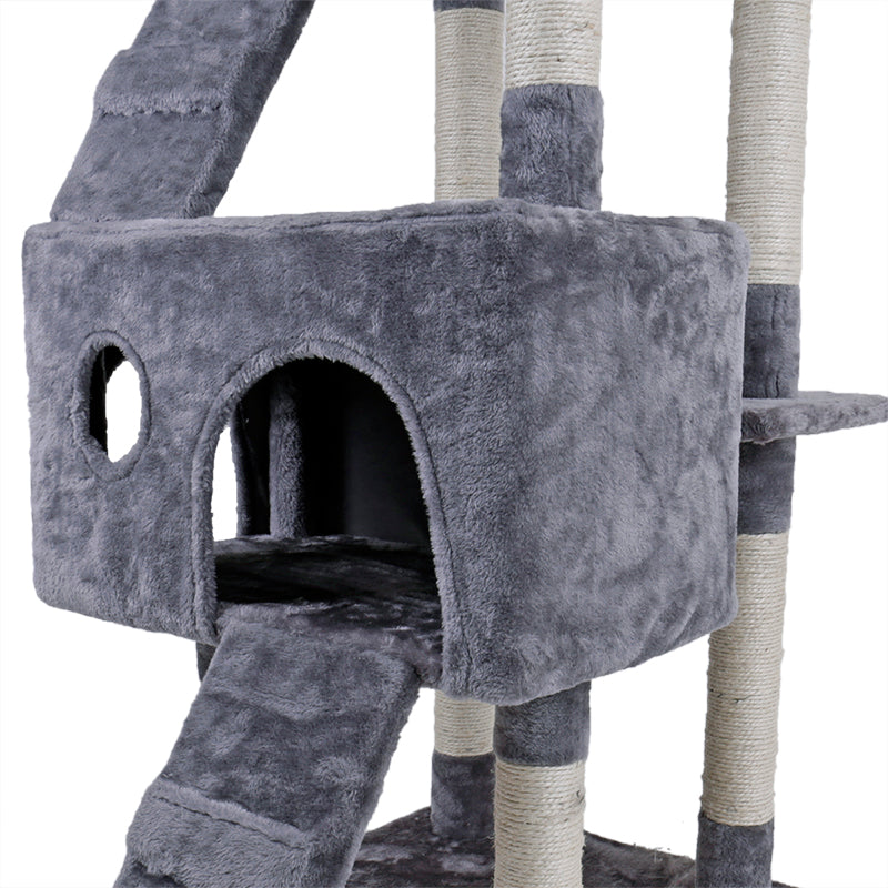 Luxury Multi-layer Cat Condo Bed House For Cat Durable Sisal Scratching Post Cat Tree With Hammock Cat Furniture