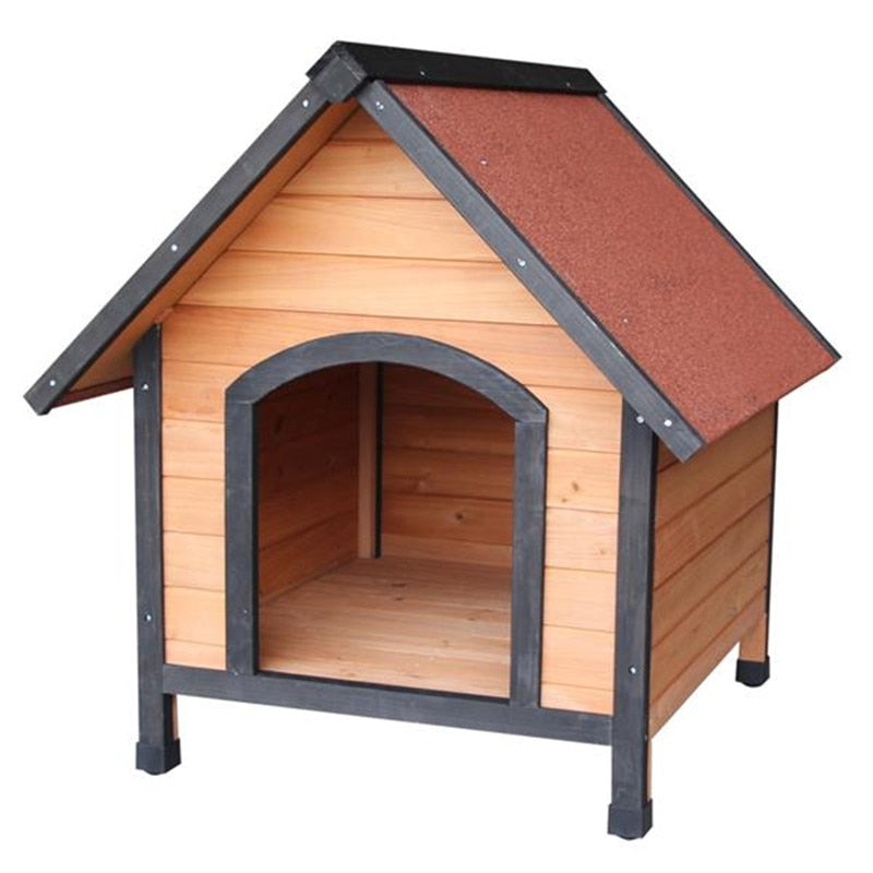 Dog House Waterproof Pet House Home Wooden Outdoor Pet Kennel Shelter Weather Resistant Dog Cat Kennel for Backyards