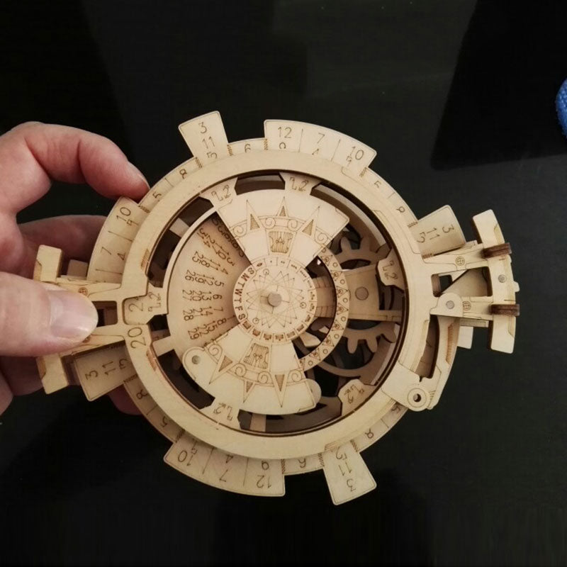 Robotime ROKR DIY 3D Wooden Puzzle Mechanical Gear Drive Model Building Kit Toys Gift for Children Adult Teens