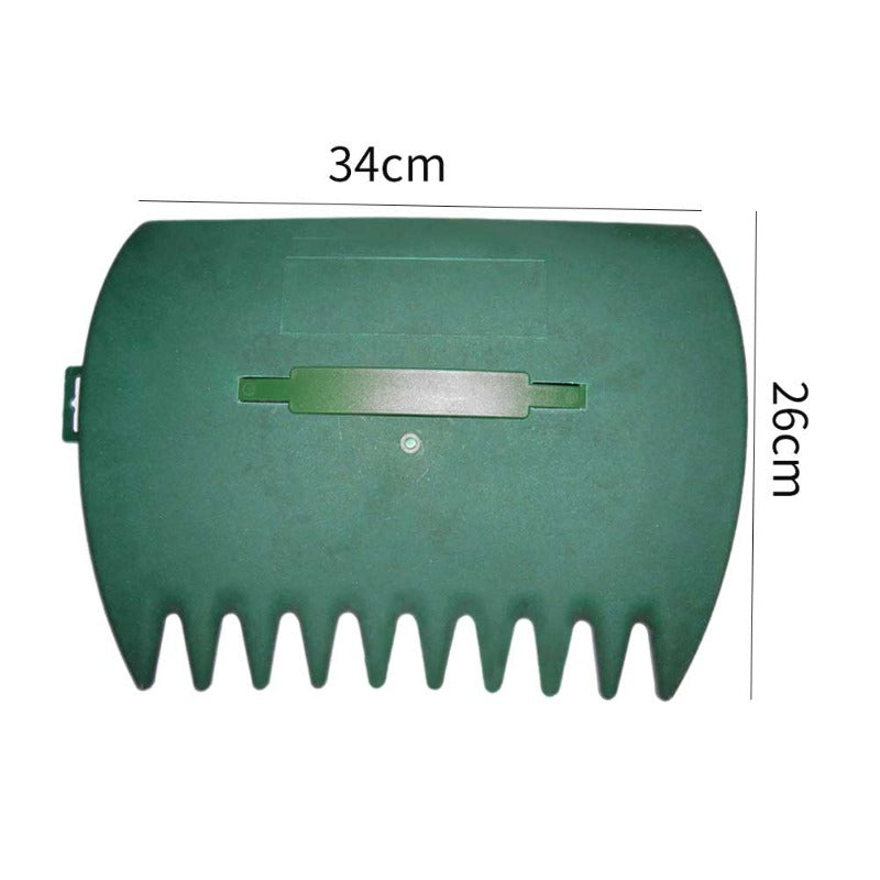2pcs Serrated Lawn Leaf Grabber Hand Rake Rubbish Outdoor Garden Collector Lightweight Cleaning Tool Debris Multifunctional Yard