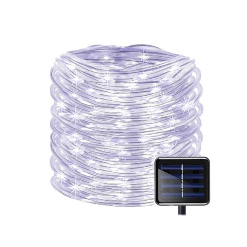 Outdoor Solar Lamps 50/100 LEDs Solar Rope Tube String Lights Waterproof Solar Garden Light for Yard Decor