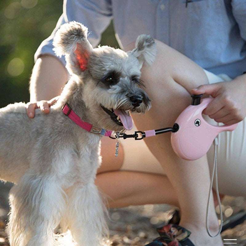 SUPREPET 5 Meter Pet Retractable Dog Leash 3M Reflective Nylon Rope Dog Leashes for Large Medium Dogs Firm Dog Lead Pet Supplies