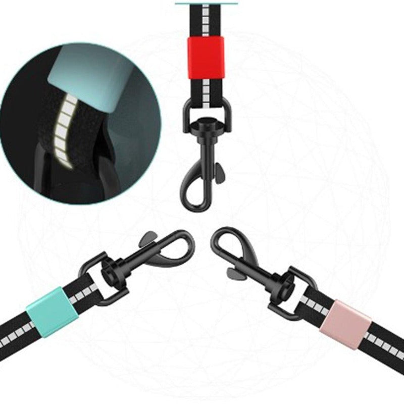 SUPREPET 5 Meter Pet Retractable Dog Leash 3M Reflective Nylon Rope Dog Leashes for Large Medium Dogs Firm Dog Lead Pet Supplies